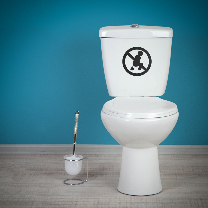 Samolepky na WC - Samolepka na WC - Zákaz