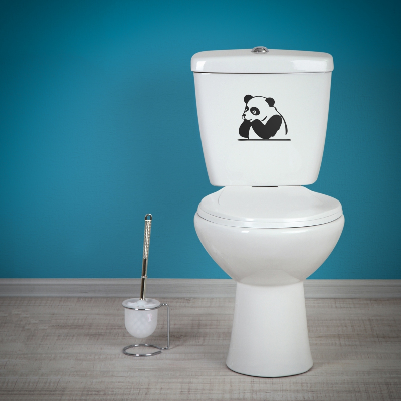 Samolepky na WC - Samolepka na WC - Panda