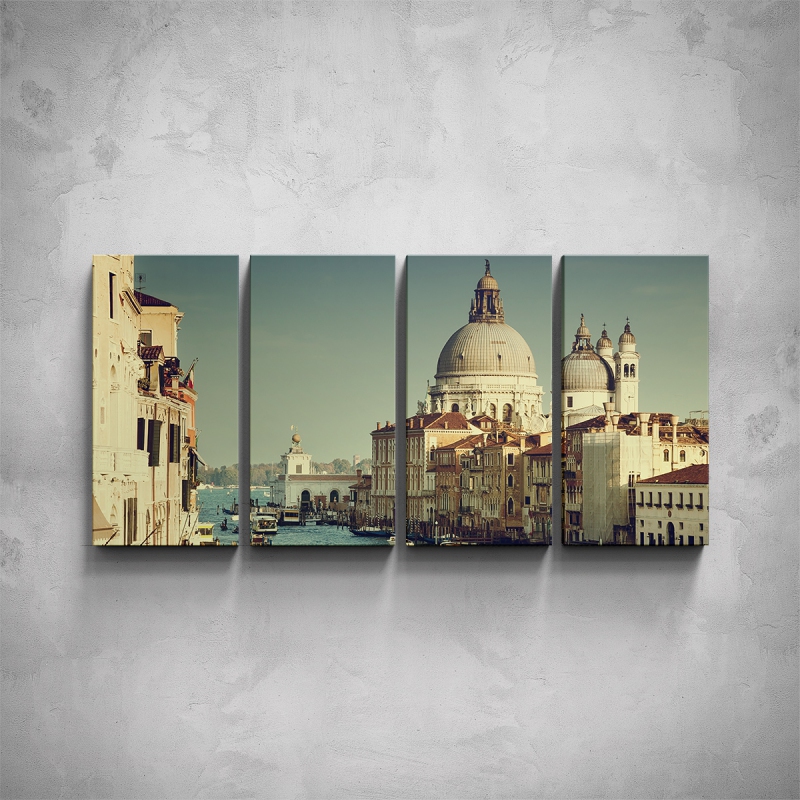Obrazy - 4-dílný obraz - Atmosféra Benátek