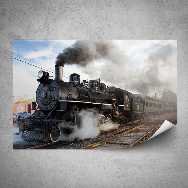 Plakáty - Plakát - Parní lokomotiva