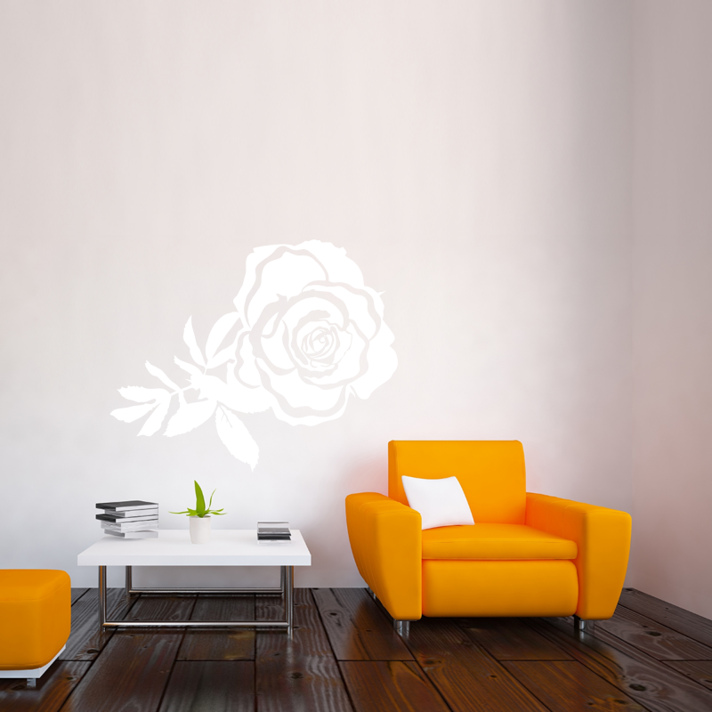 Samolepky na zeď - Samolepka na zeď - Rozkvetlá růže