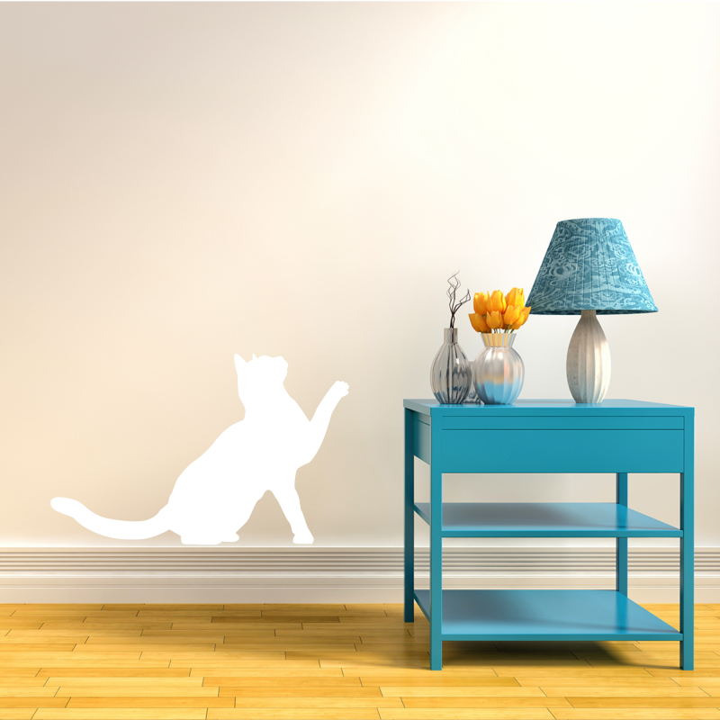Výprodej - Samolepka na zeď - Sedící kočka dárek od 500 Kč