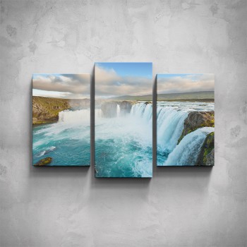 3-dílný obraz - Vodopády