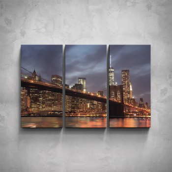 3-dílný obraz - Manhattan Bridge