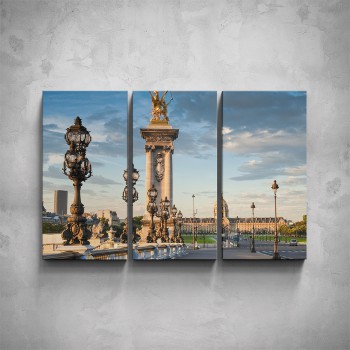 3-dílný obraz - Pont Alexandre III