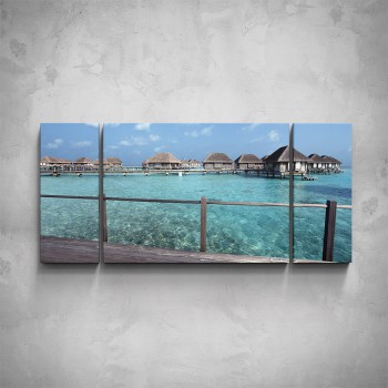 3-dílný obraz - Maledivy