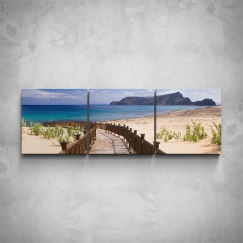 3-dílný obraz - Cesta na pláž