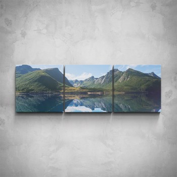 3-dílný obraz - Panorama hor