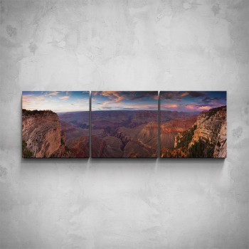 3-dílný obraz - Grand Canyon shora