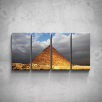 4-dílný obraz - Pyramida