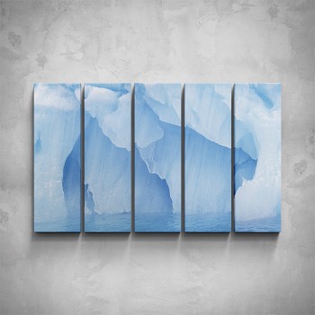 5-dílný obraz - Ledovec