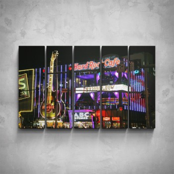 5-dílný obraz - Hard Rock Cafe