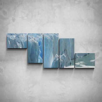 5-dílný obraz - Ledovec