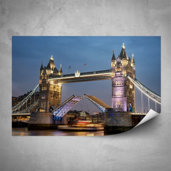 Plakát - Londýnský most v noci