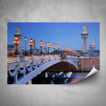 Plakát - Podvečerní most v Paříži