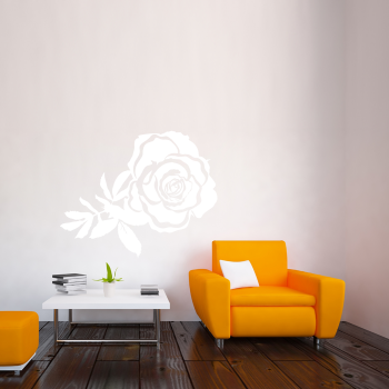 Samolepka na zeď - Rozkvetlá růže