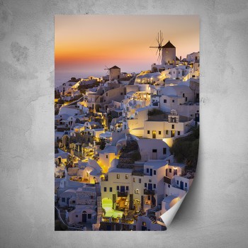 Plakát - Fira - Řecko