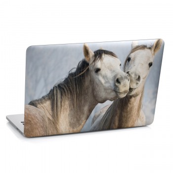Samolepka na notebook - Zamilovaní koně