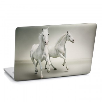 Samolepka na notebook - Bílí koně