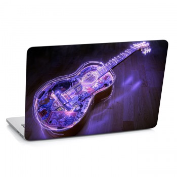 Samolepka na notebook - Světelná kytara