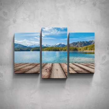3-dílný obraz - Jezero z mola