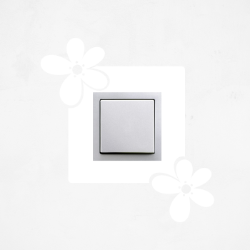 Samolepka na vypínač - Květiny